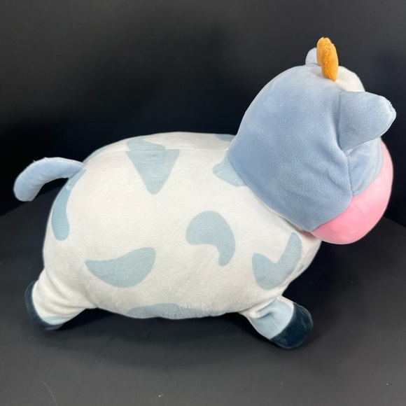 Snuggle beggie Plush Cow Toy - Pink and Gray size 10” pre owned Exellent cond - Picture 4 of 6